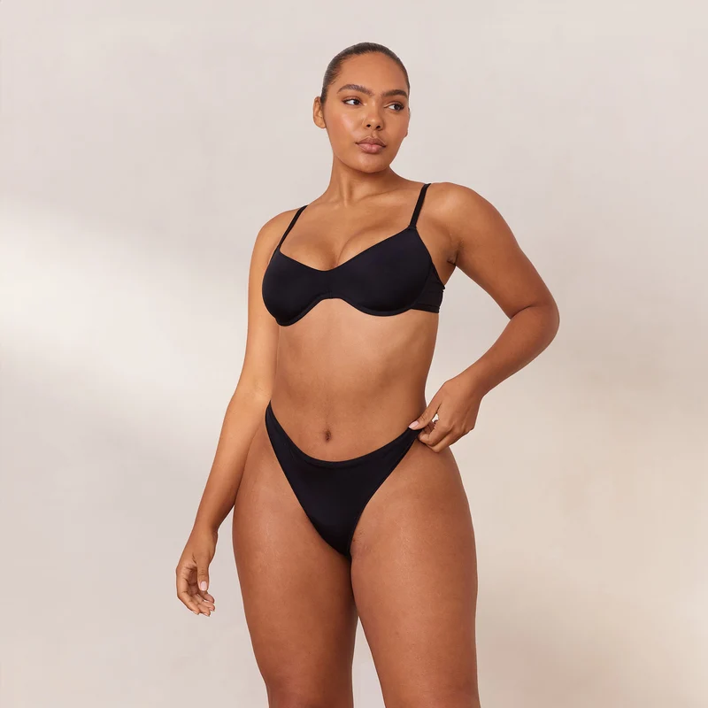 Barely There Plunge BH - Schwarz