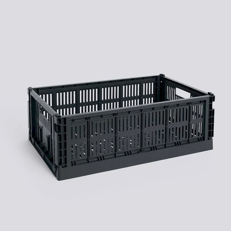 Aufbewahrungsbox Colour Crate Large, Charcoal - HAY