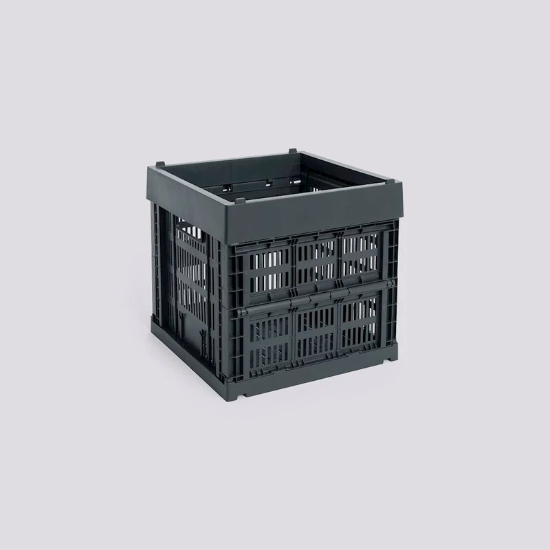 Aufbewahrungsbox Colour Crate Cube, Charcoal - HAY