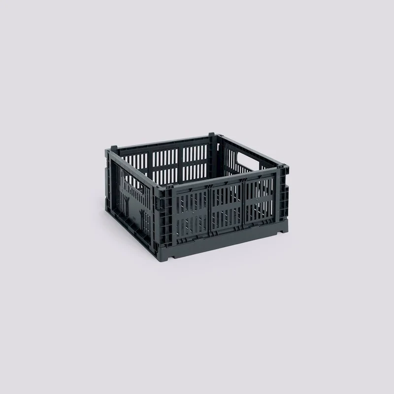 Aufbewahrungsbox Colour Crate Medium Square, Charcoal - HAY