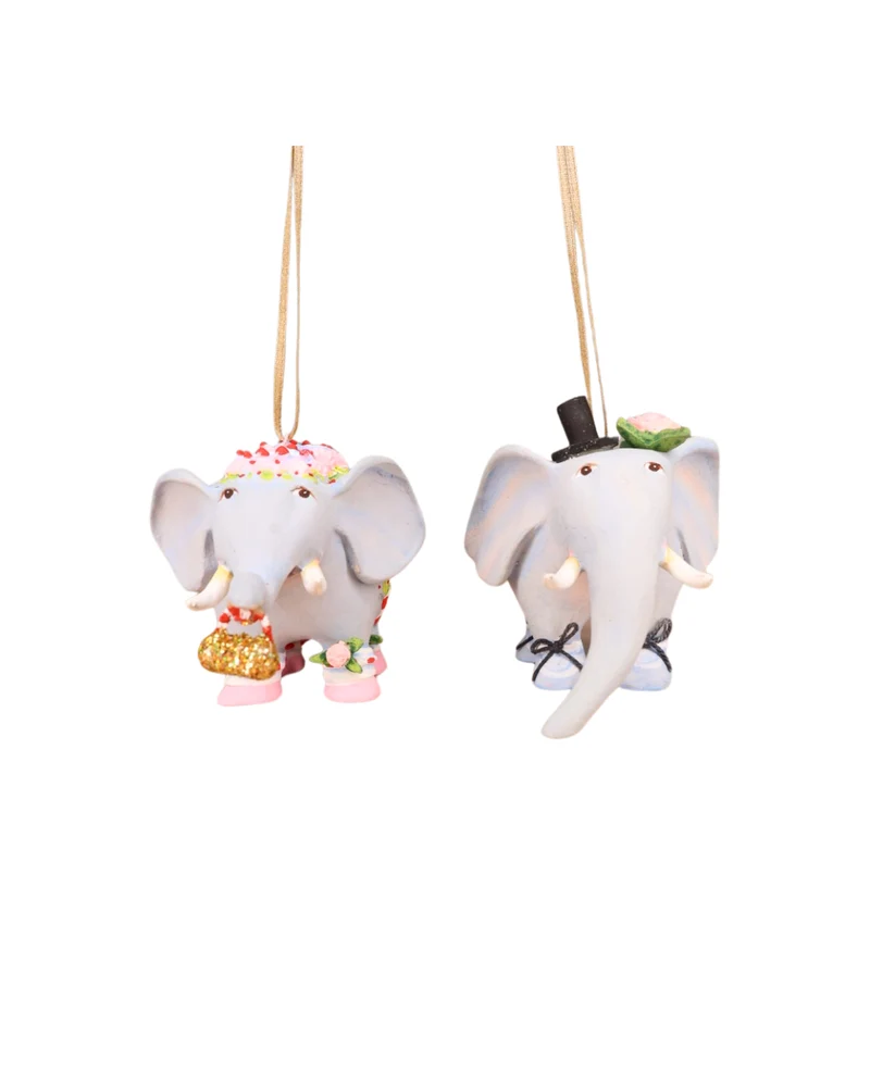 Elefanten Krinkle 2er-Set "Mini Noah's Ark Elephants" von Patience Brewster