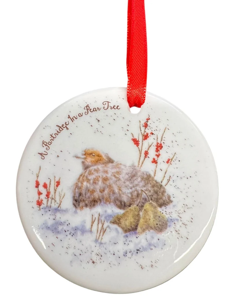 Porzellan Baumschmuck 12 days of Christmas von Wrendale Designs