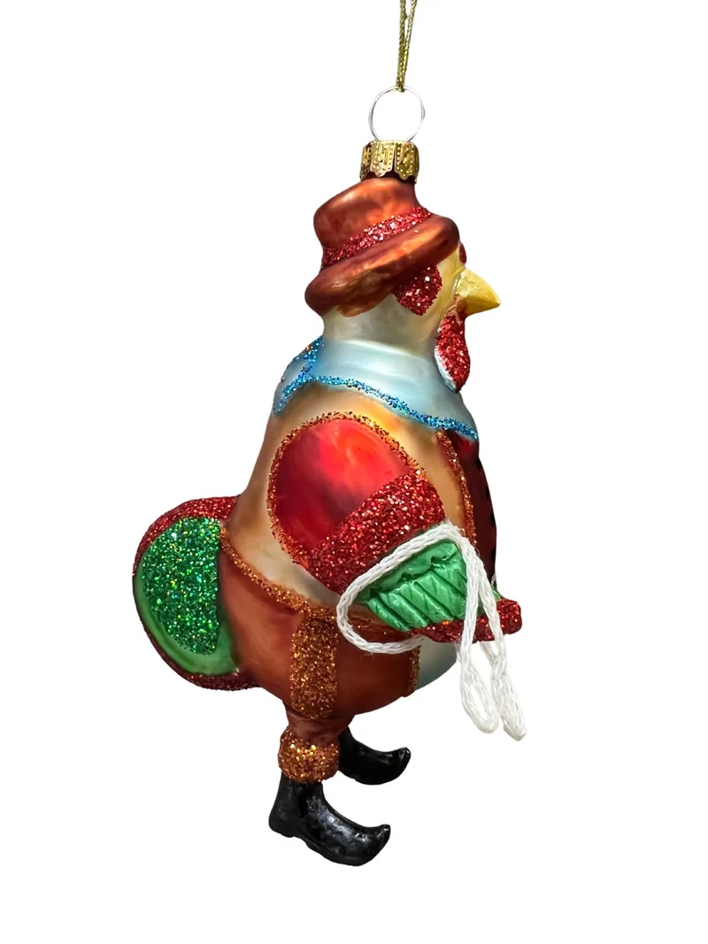 Weihnachtsbaumschmuck Cowboy Hahn