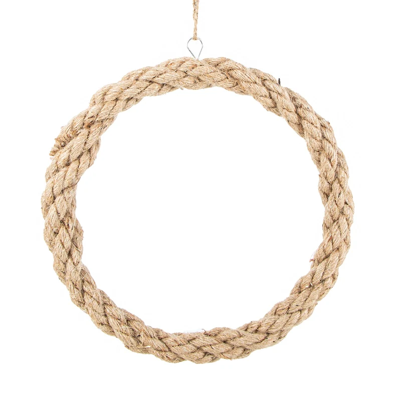 Dekokranz Jute Natur zum Aufhängen Ø 32 cm Türkranz natur