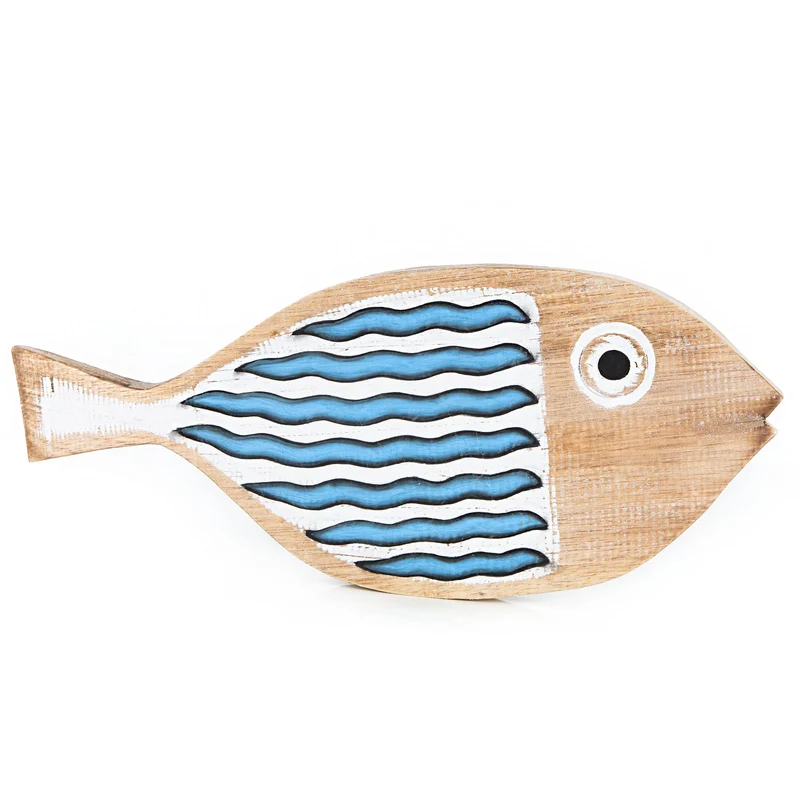 großer Fisch zum Aufhängen Maritime Wand Deko Meer 49 cm