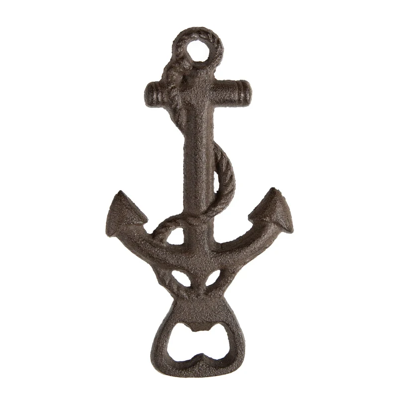 Bieröffner Anker Flaschenöffner Dunkelbraun maritim 16,5 cm