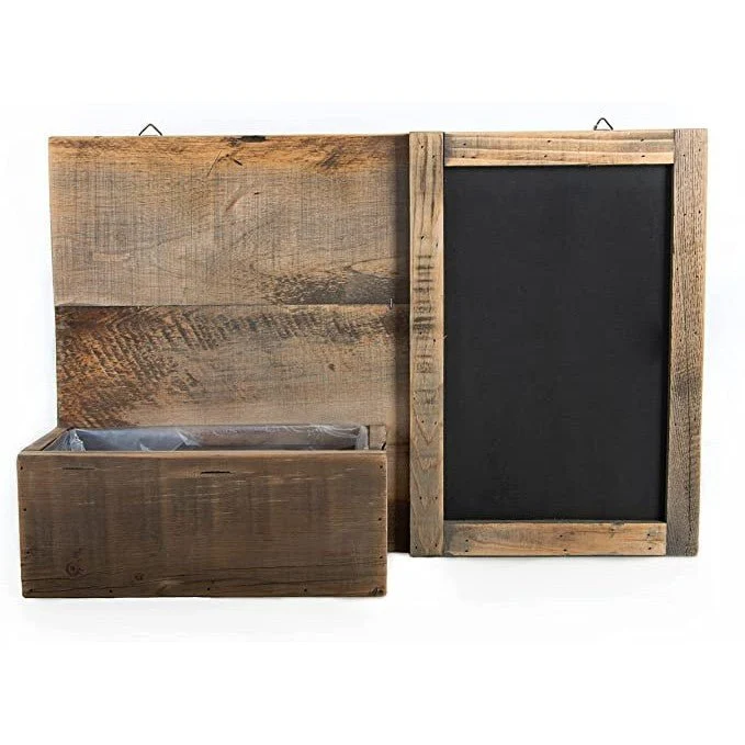 Küchentafel mit Kräutertopf 58 x 38 x 12 cm Kreidetafel