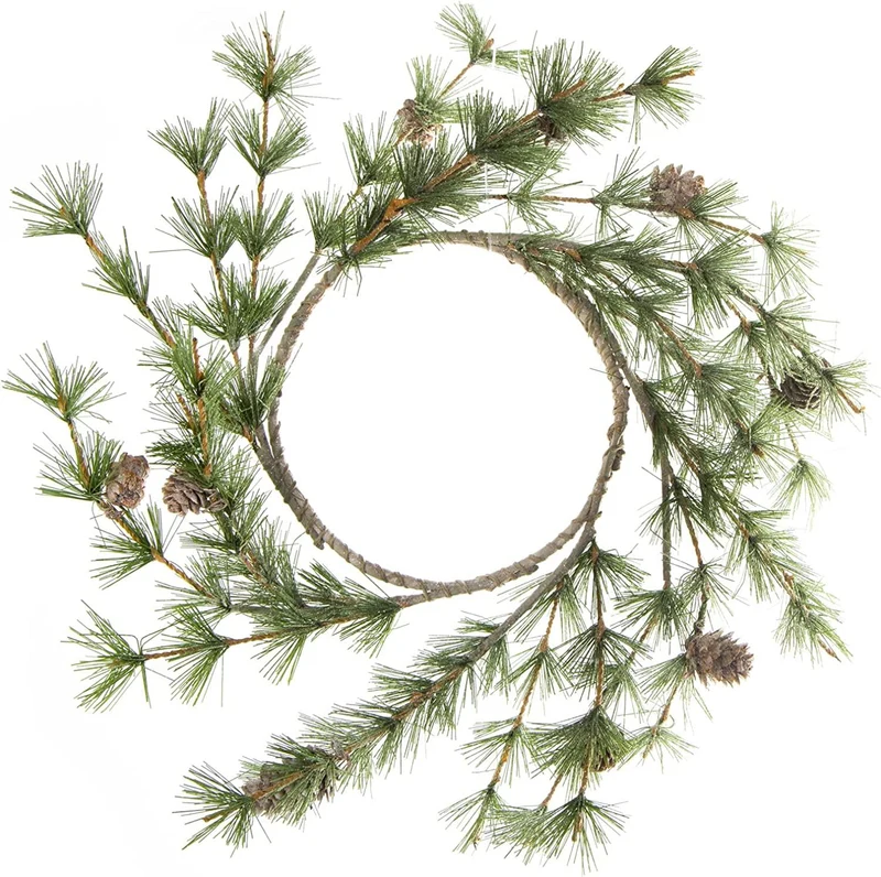 Künstlicher Türkranz Lärchenzweige mit Zapfen - Weihnachtsdeko Ø 40 cm