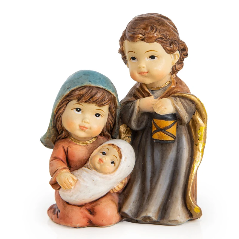 Mini Krippe Heilige Familie Maria Josef Jesukind Miniatur 7cm