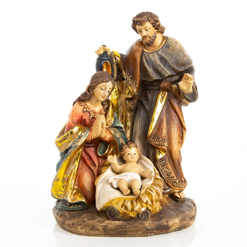 Realistische Weihnachtskrippe Maria Josef Krippenfigur 19 cm