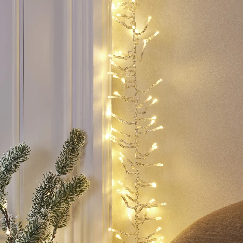 5m Bicolor LED Cluster Lichterkette