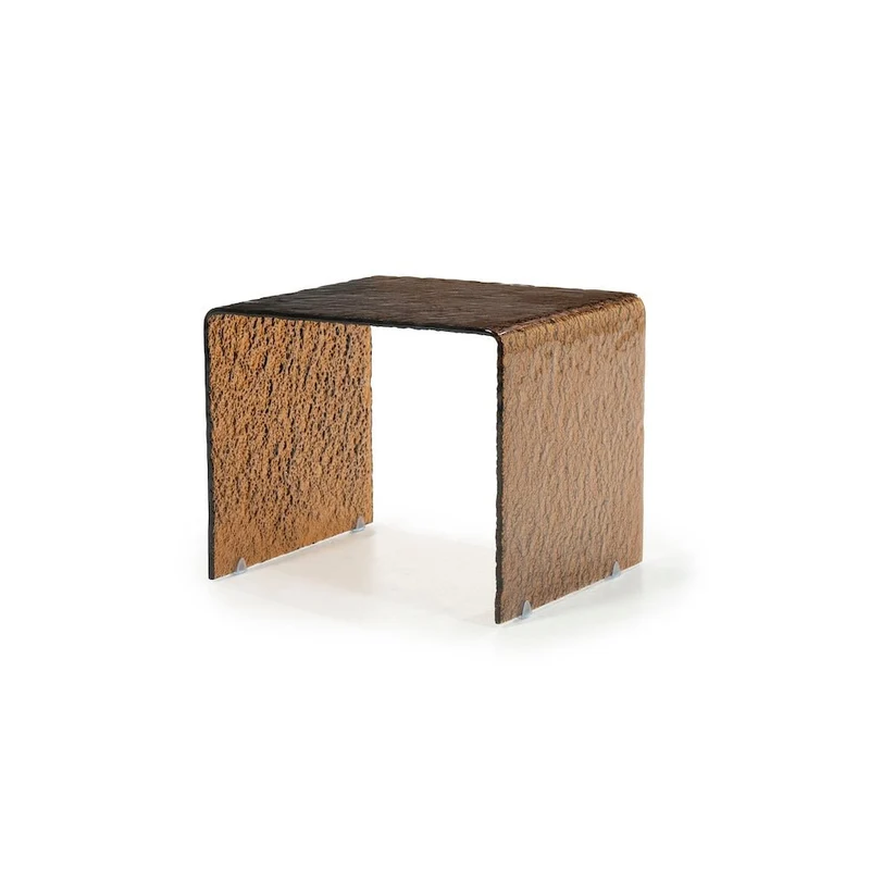 Beistelltisch Ripple Small Braun Glas - By-Boo