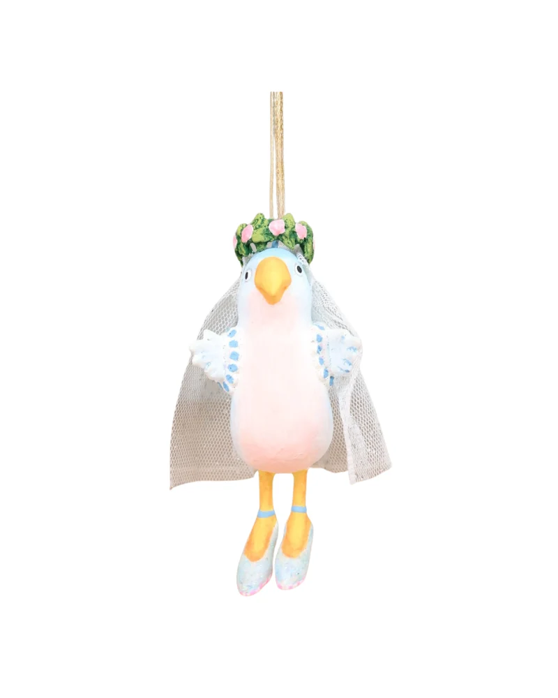 Vogel Krinkle "Love Bird Bride & Groom" von Patience Brewster