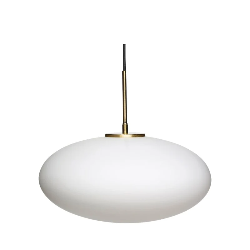 Muse Pendelleuchte Ellipse Weiß - Hübsch Interior
