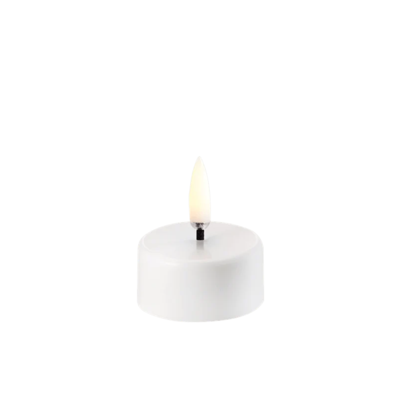 LED Teelicht aus ABS Kunststoff Ø3,9cm weiß - Uyuni