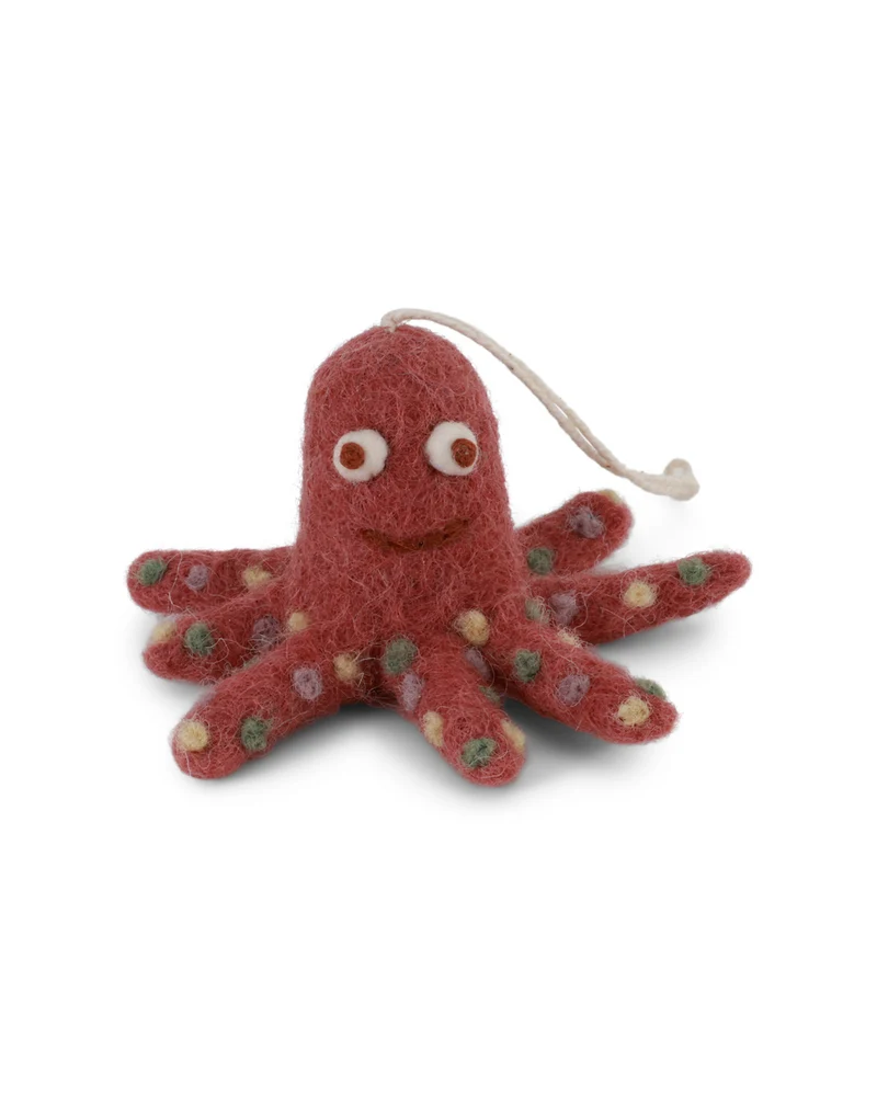 Oktopus Filzanhänger von Gry & Sif