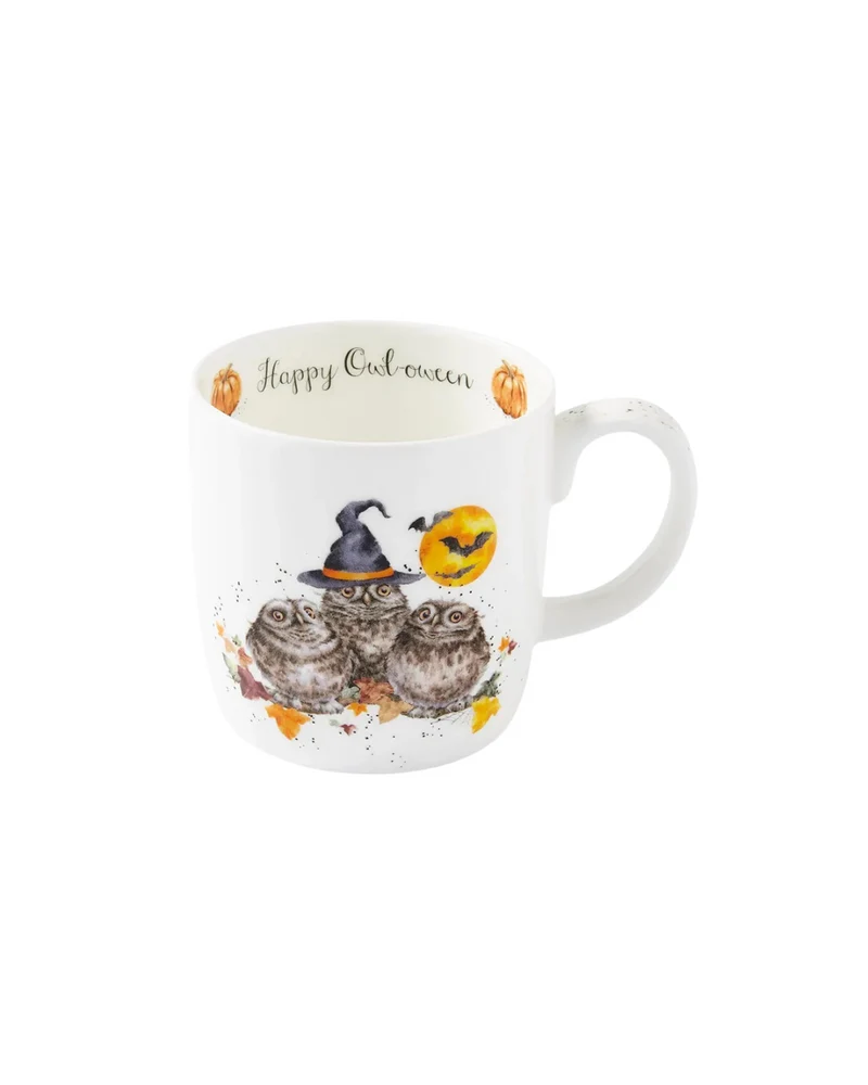 Große Halloween Tasse "Happy Owl-o-ween" von Wrendale Designs