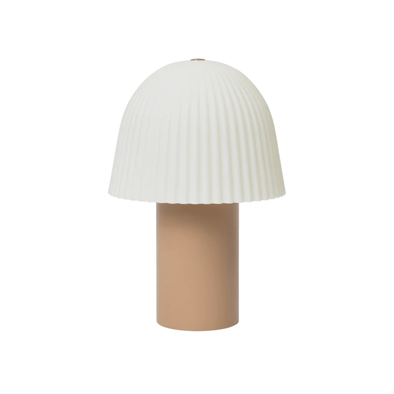 Portable Tischleuchte Frill Rosa/Weiss - ferm LIVING