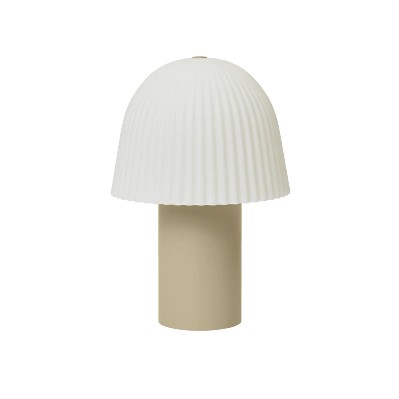 Portable Tischleuchte Frill Cashmere/Weiss - ferm LIVING