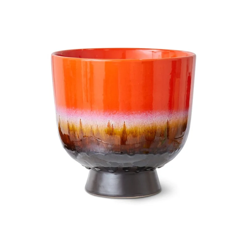 Blumentopf aus Keramik Retro Cherry Red - HKliving