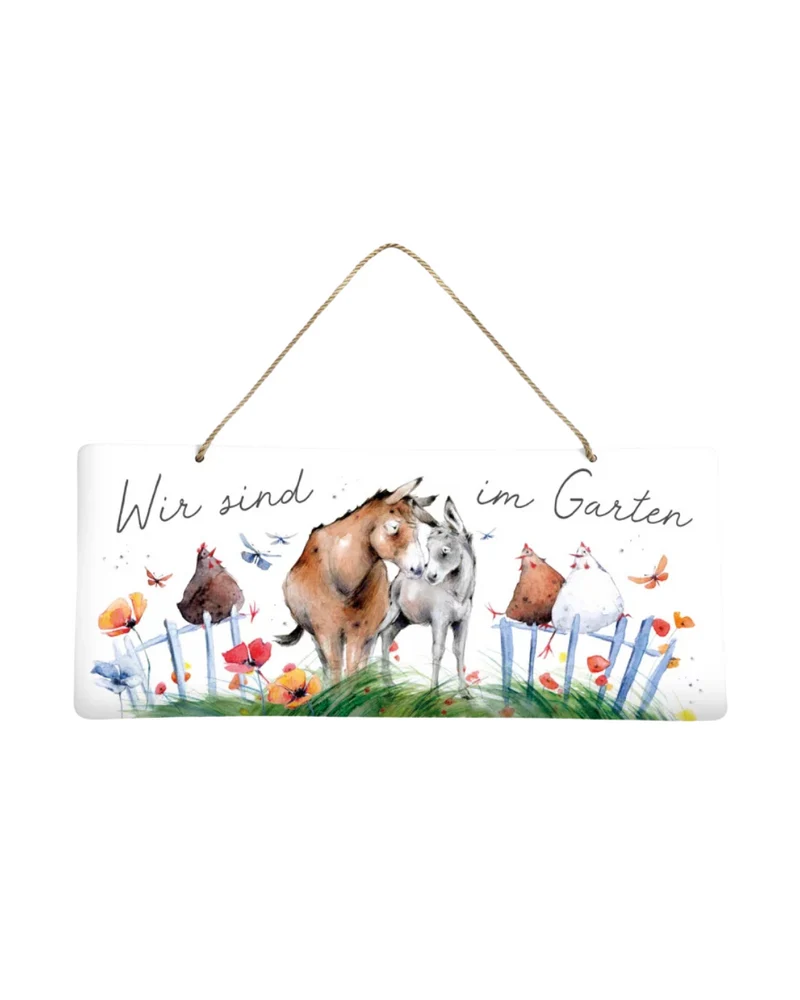 Metallschild Kuschelfreunde vom Grätz Verlag