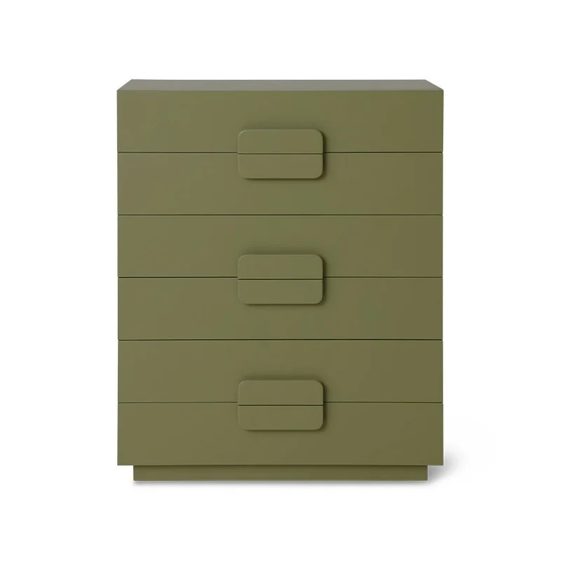 Schubladenschrank Spacious Drawer army green (80x40,5x98 cm) - HKliving