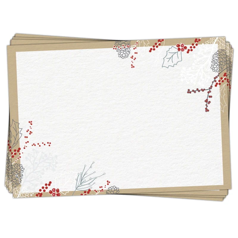 Logbuch-Verlag 25 Namensetiketten Geschenkaufkleber für Namen weiß rot beige Namensschilder 7 x 4 x 5,2 cm rechteckig