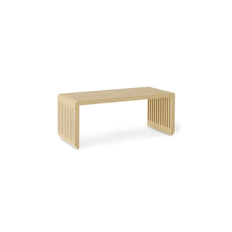 Slatted Bench Moderne Bank Sand - HKliving