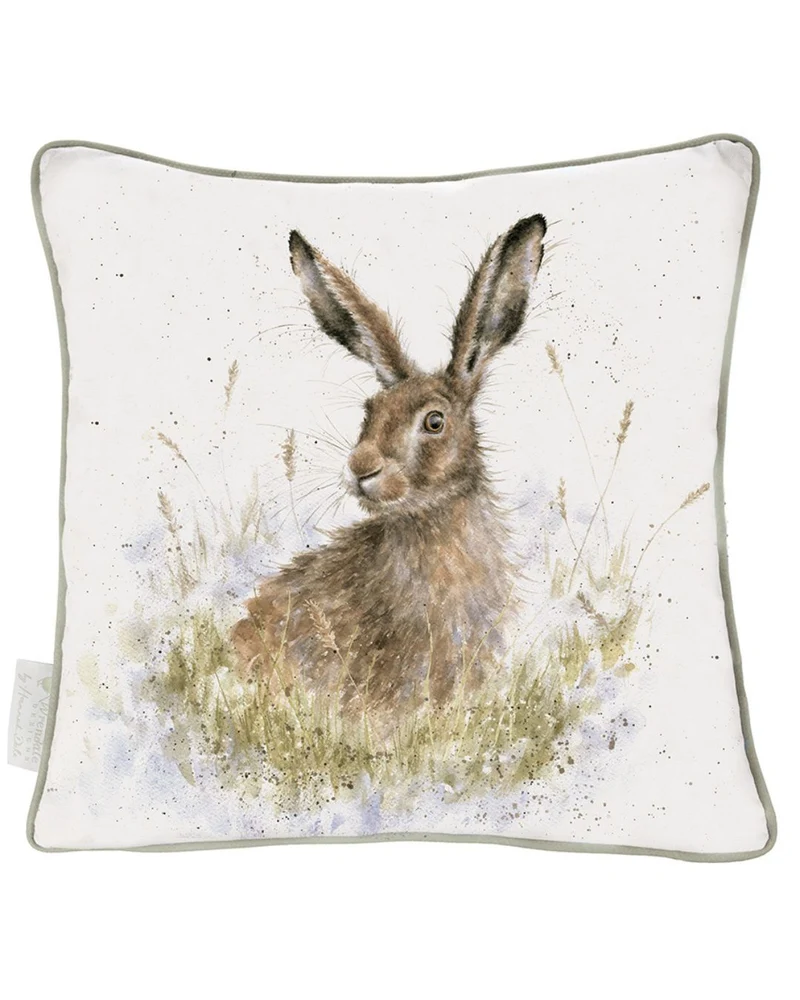 Hasen Kissen "Into the Wild 60x60" von Wrendale Designs