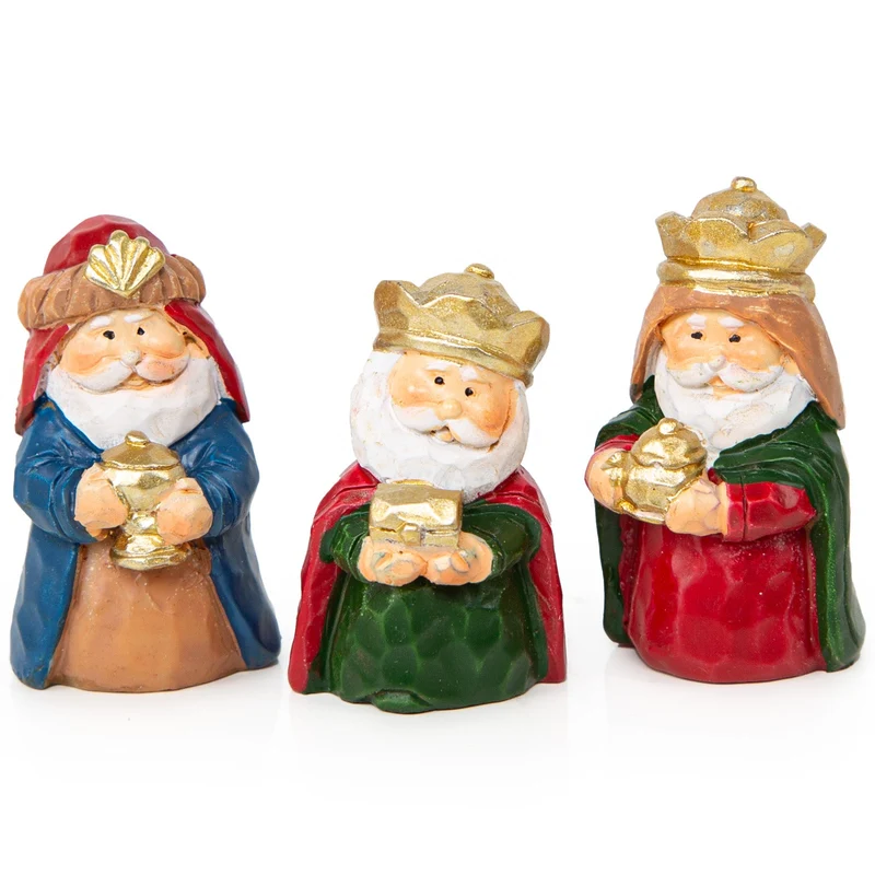 Heilige drei Könige Figuren Set - Caspar Melchior Balthasar 3,5 cm