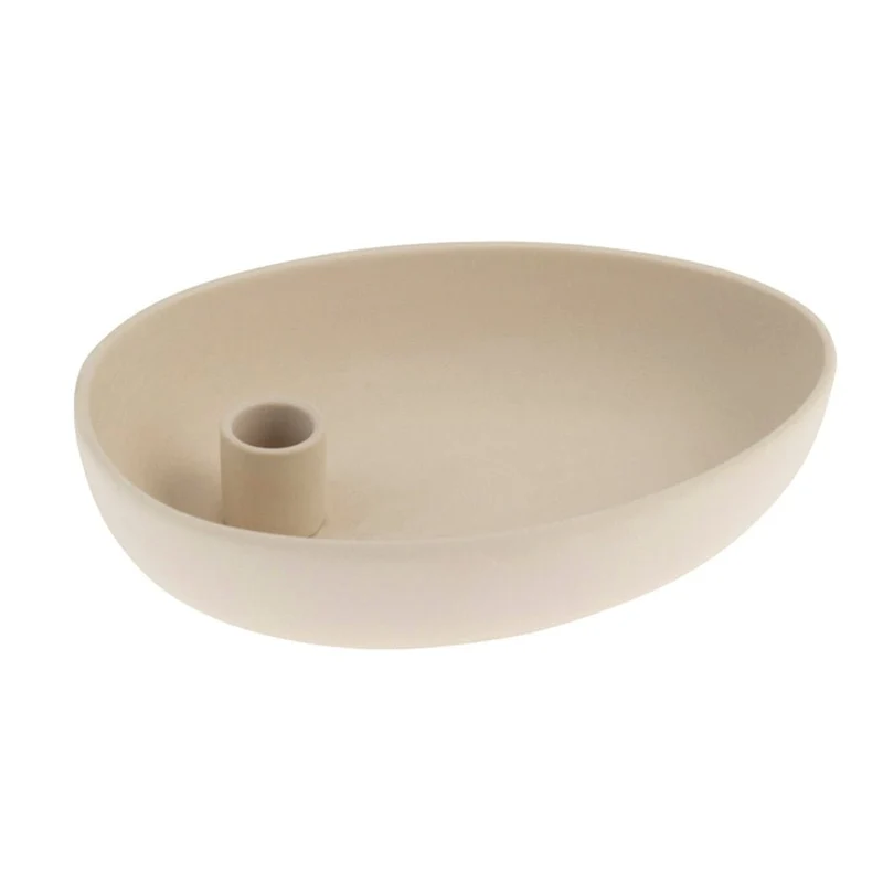 Osterschale Lidatorp Kerzenhalter Oval beige - Storefactory