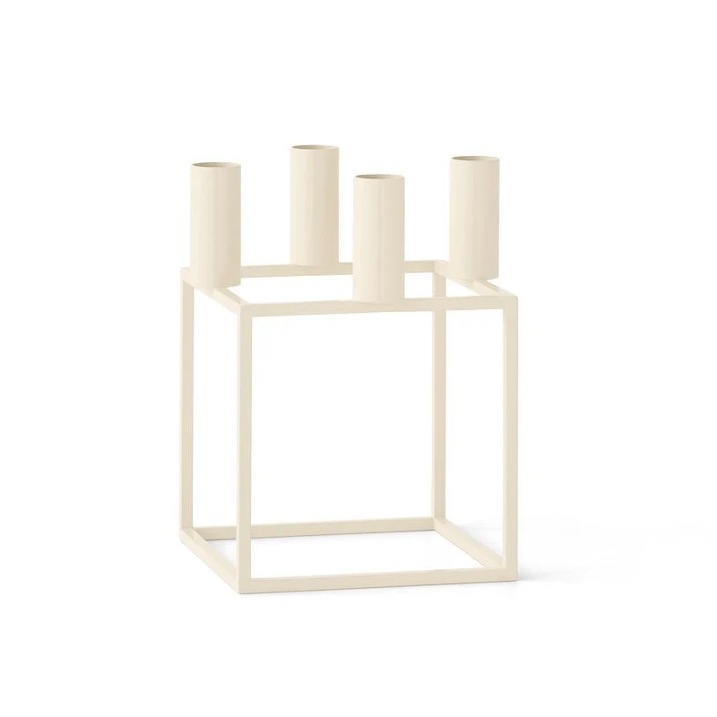 Kubus 4 Ivory Kerzenhalter - Audo