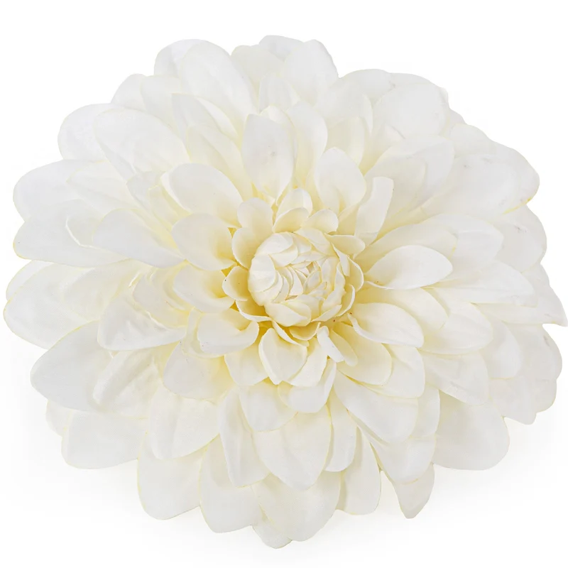 Logbuch-Verlag große Kunstblume zum Aufhängen Dahlie Blüte weiß Wanddekoration Wandornament Ø 35 cm