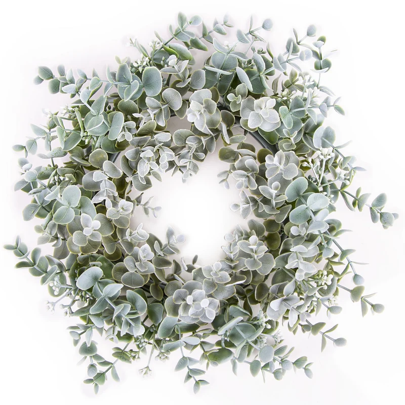 Eukalyptus Türkranz aus Kunststoff - Dekokranz mintgrün Ø 27 cm