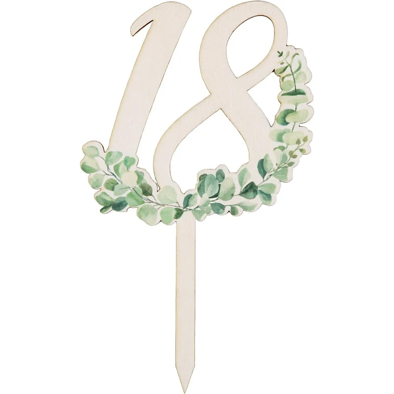 18. Geburtstag Cake Topper Tortendeko Junge & Mädchen 18 cm