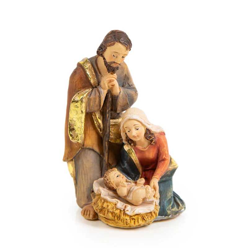 Kleine Krippenfigur - Heilige Familie Krippe Weihnachtskrippe 7,5 cm