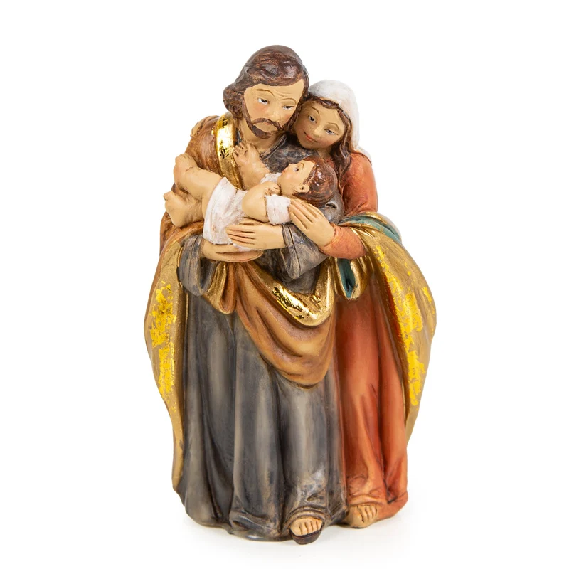 Kleine Weihnachtskrippe Heilige Familie 10 cm - Maria Josef Jesus