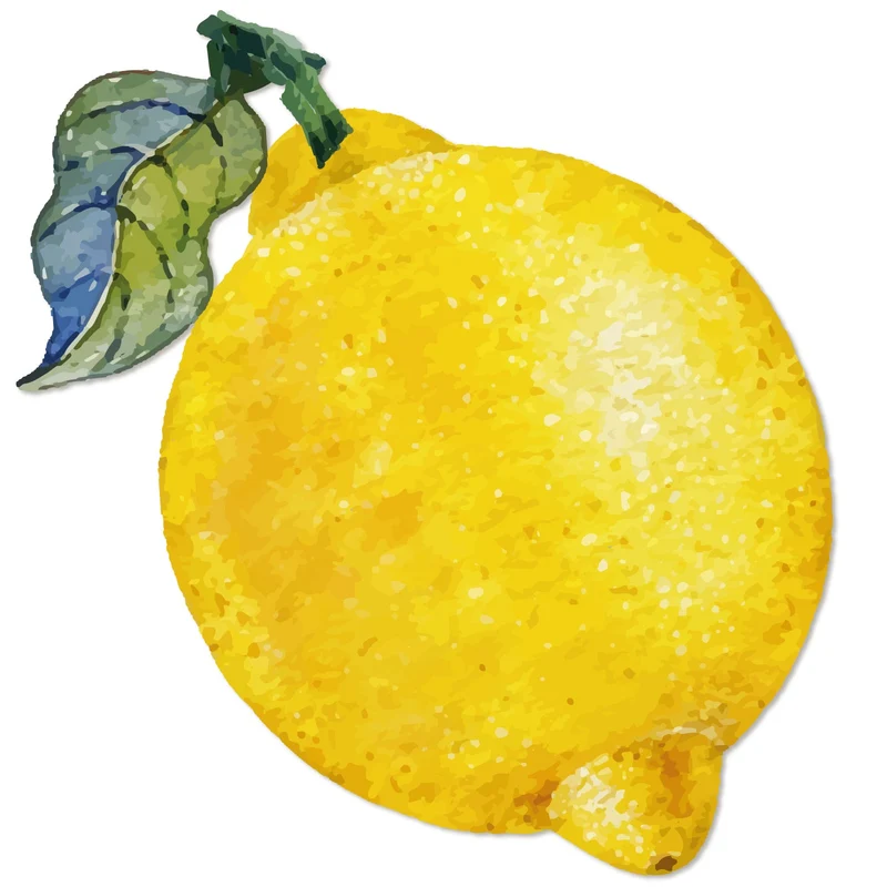 200 Zitronen Deko Sticker selbstklebend gelb grün zum Beschriften 5 cm