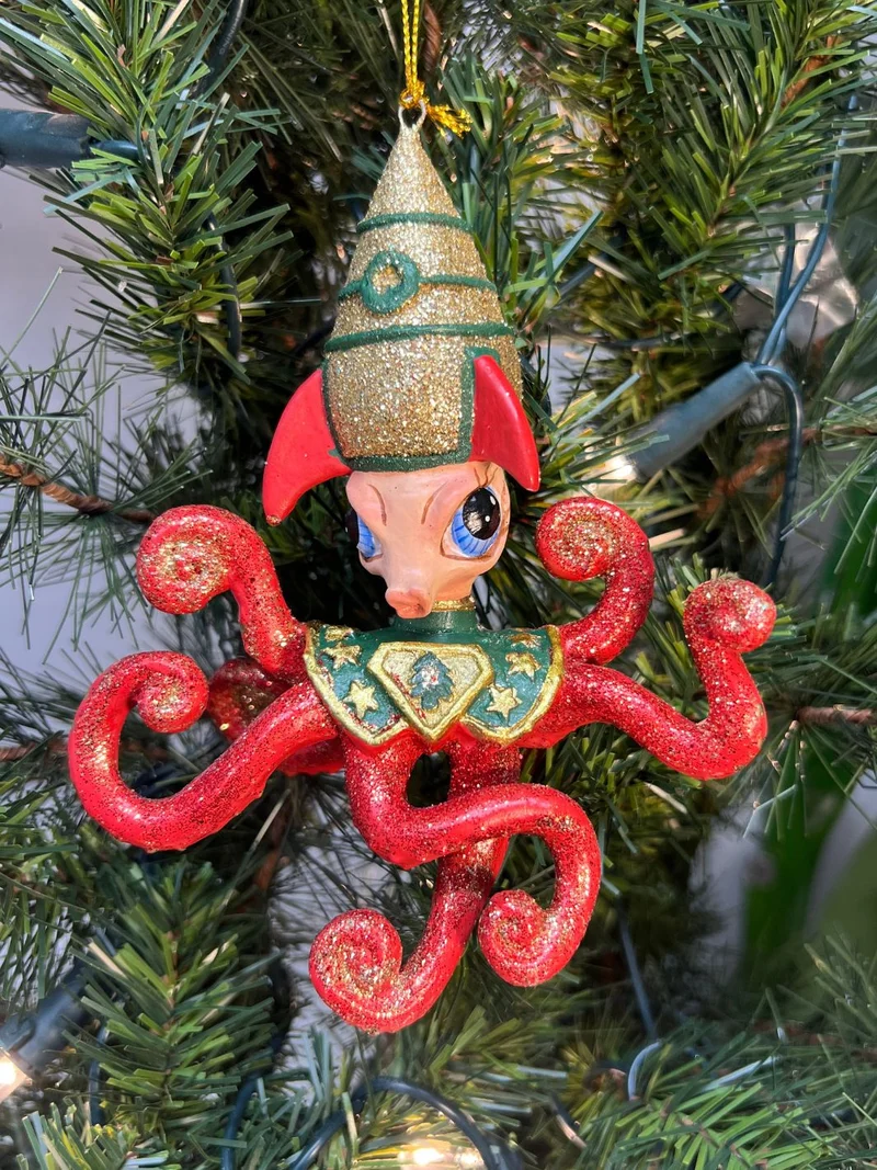 Space Oktopus Weihnachtsbaumschmuck von Goodwill