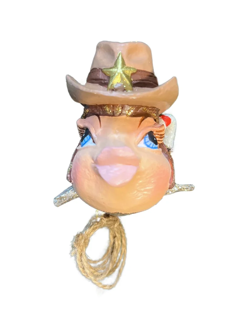 Cowboy Fisch Weihnachtsbaumschmuck von Goodwill