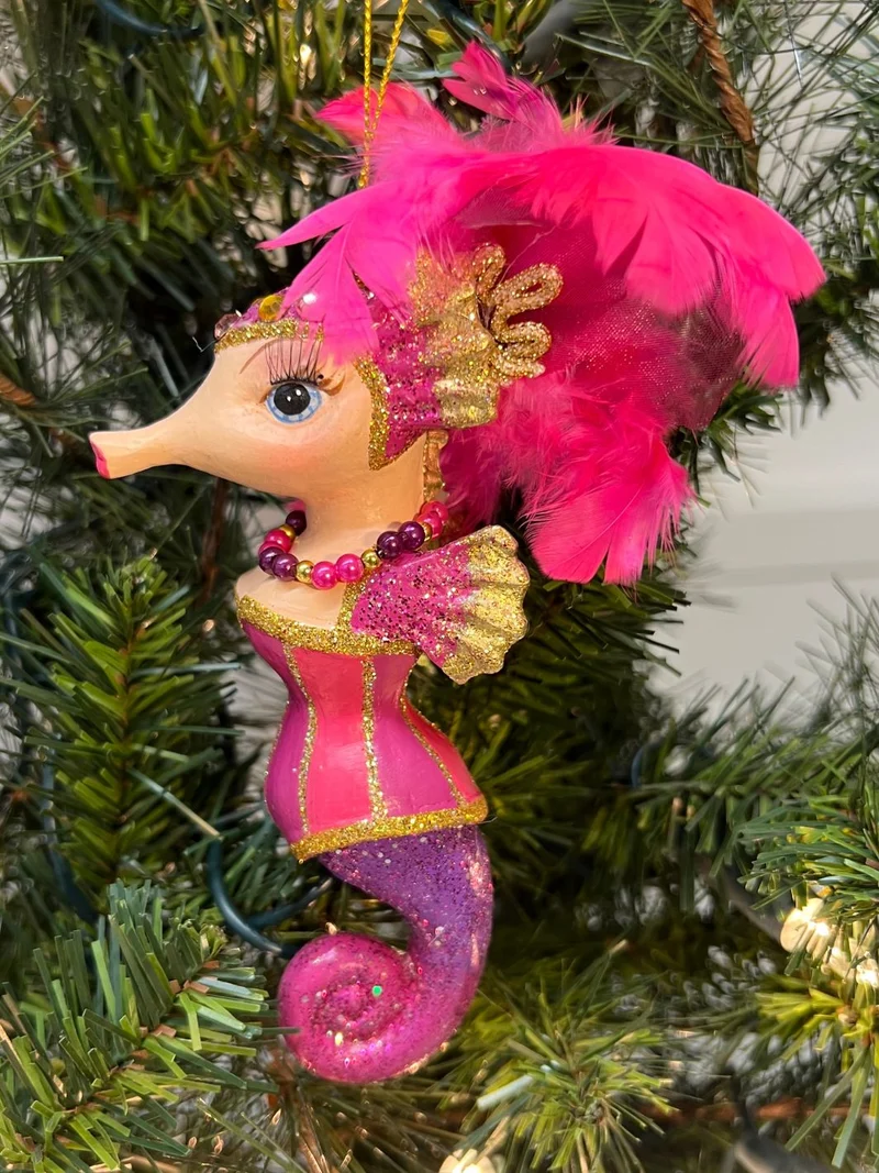 Showgirl Seepferdchen Weihnachtsbaumschmuck von Goodwill