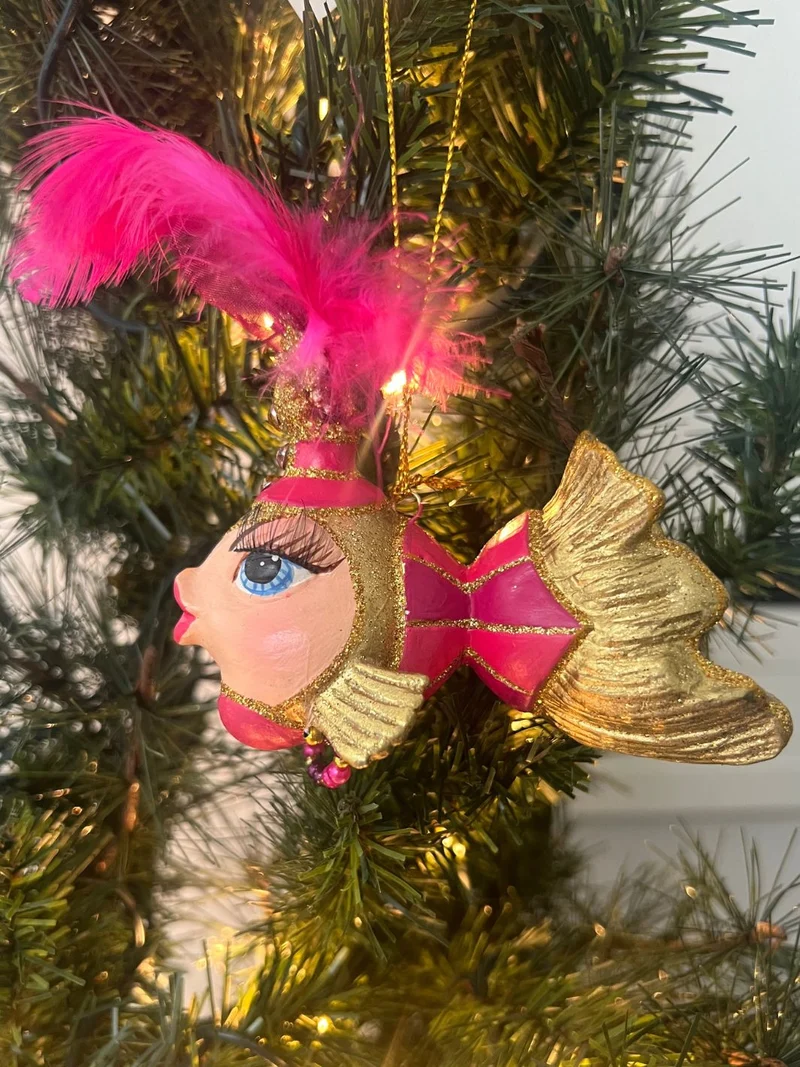Showgirl Fisch Weihnachtsbaumschmuck von Goodwill
