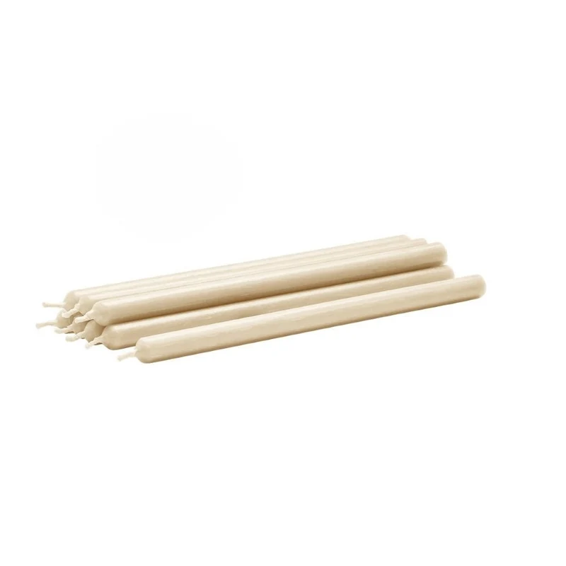 Kerzen im 8er Set Ø 1,3 cm - Stoff Nagel