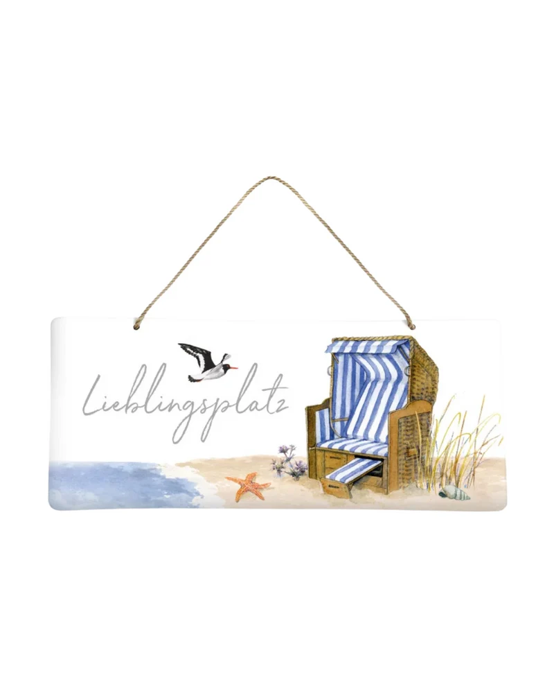 Metallschild Strandkorb vom Grätz Verlag
