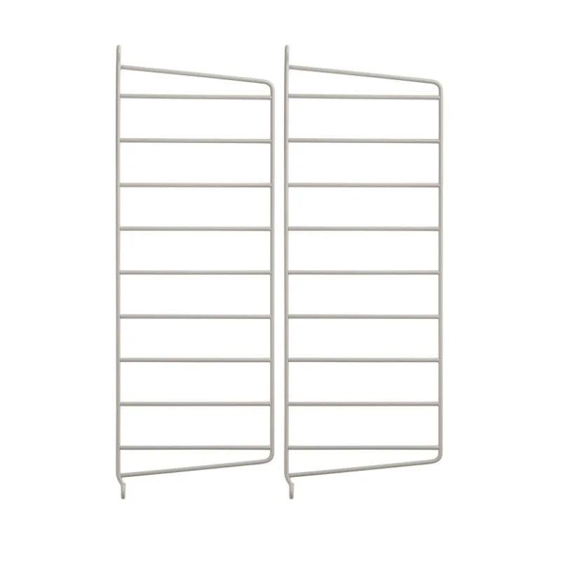 Wandleiter 2er Set 50x20cm Grau - Regalsystem - String Furniture