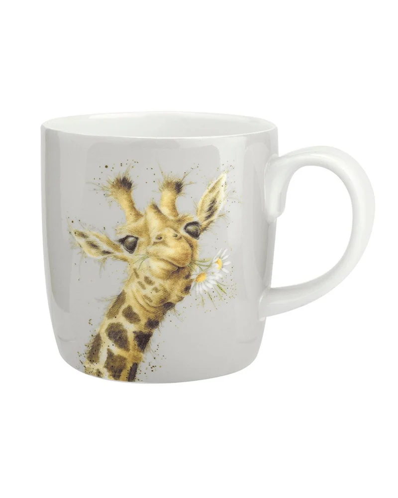 Große Giraffen Tasse "Flowers" von Wrendale Designs
