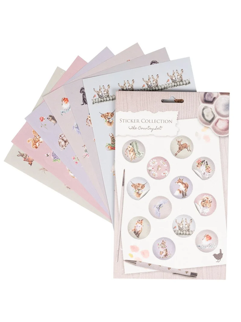 Country Sticker-Set "The country set"von Wrendale Designs