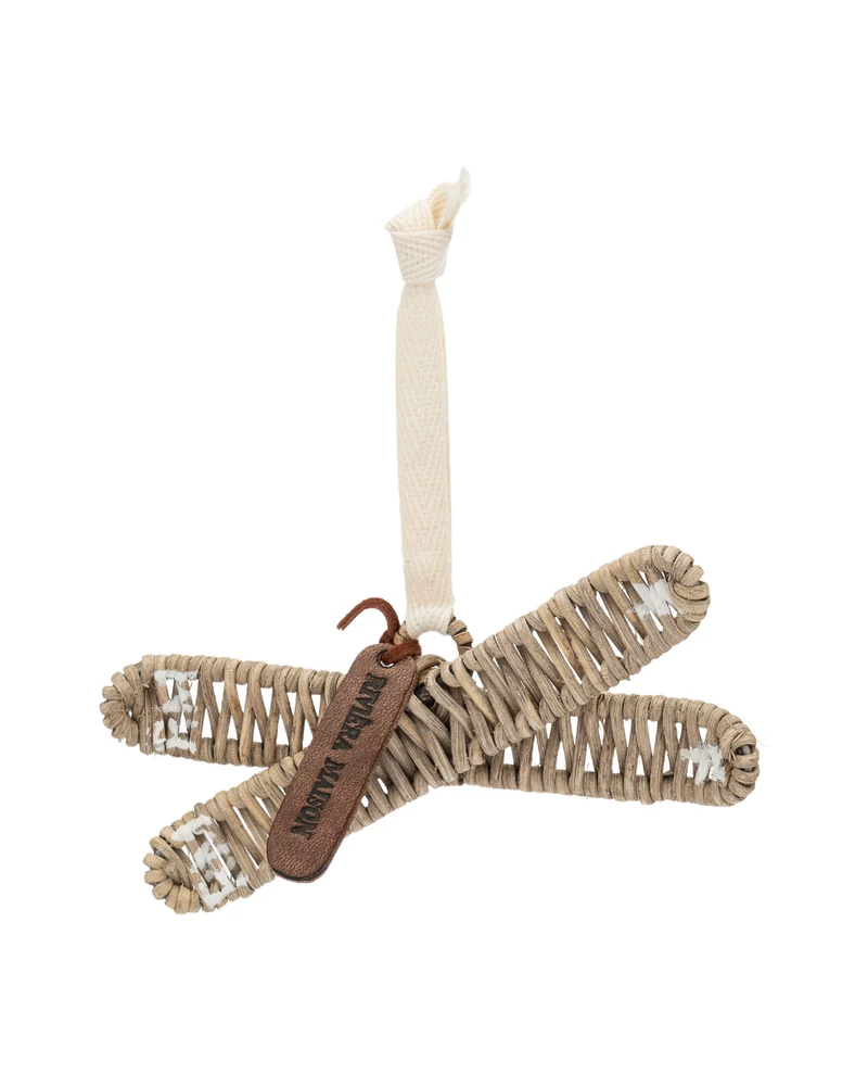 Weihnachtsbaumschmuck "Rustic Rattan Skies Ornament" von Rivièra Maison