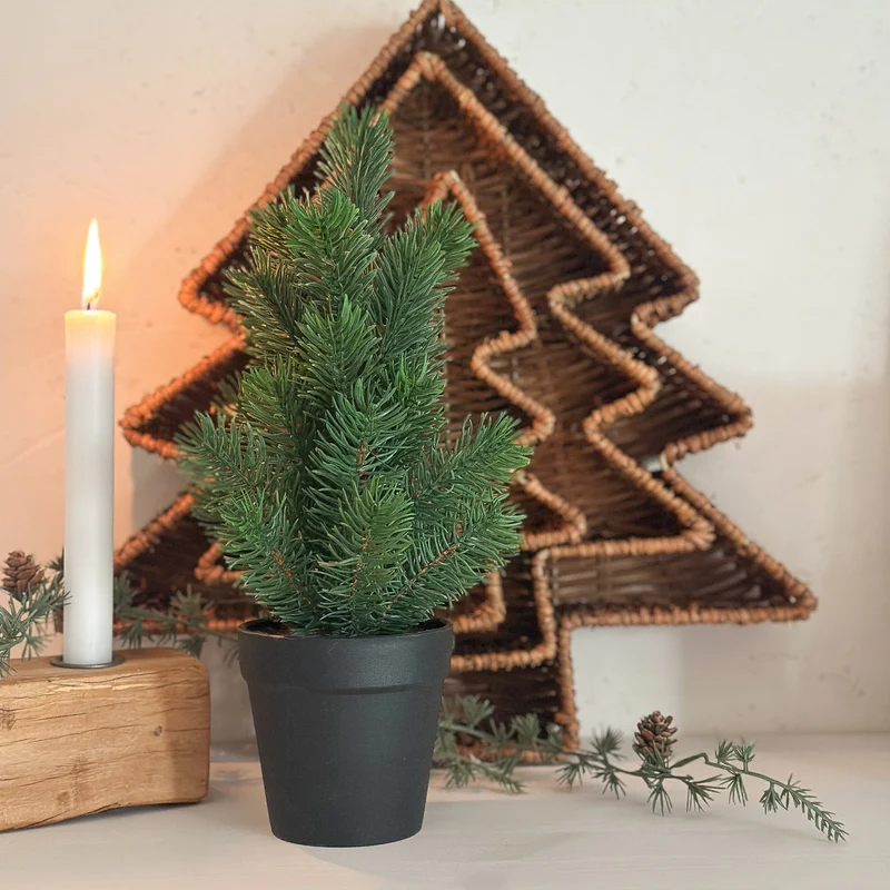Deko Baum "Tanne" Topf Grün 30cm