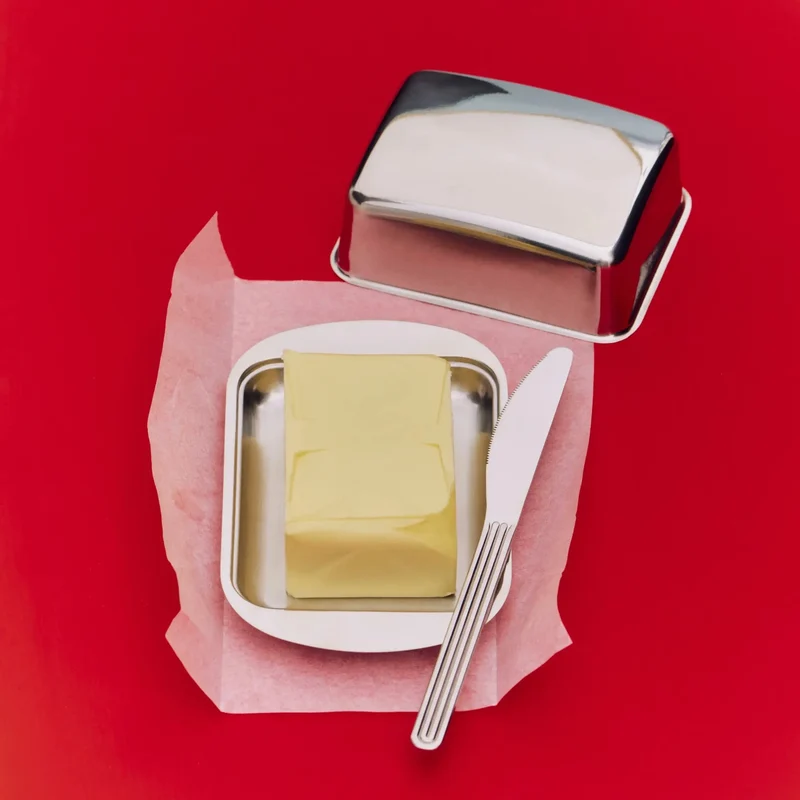 Butterdose Edelstahl – Essential Steel von HAY